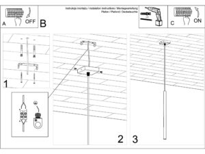 miniaturka Elegancka Złota Lampa AUREO 1 Wisząca G9 8W LED