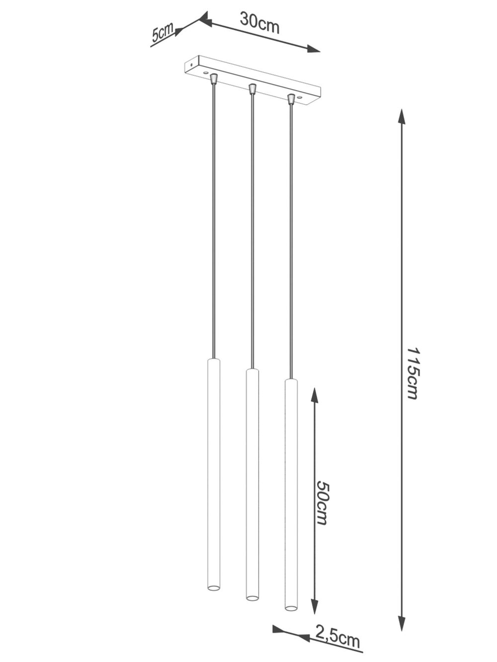 Elegancka Złota Lampa AUREO 3L 3x G9 Wisząca - obrazek 8
