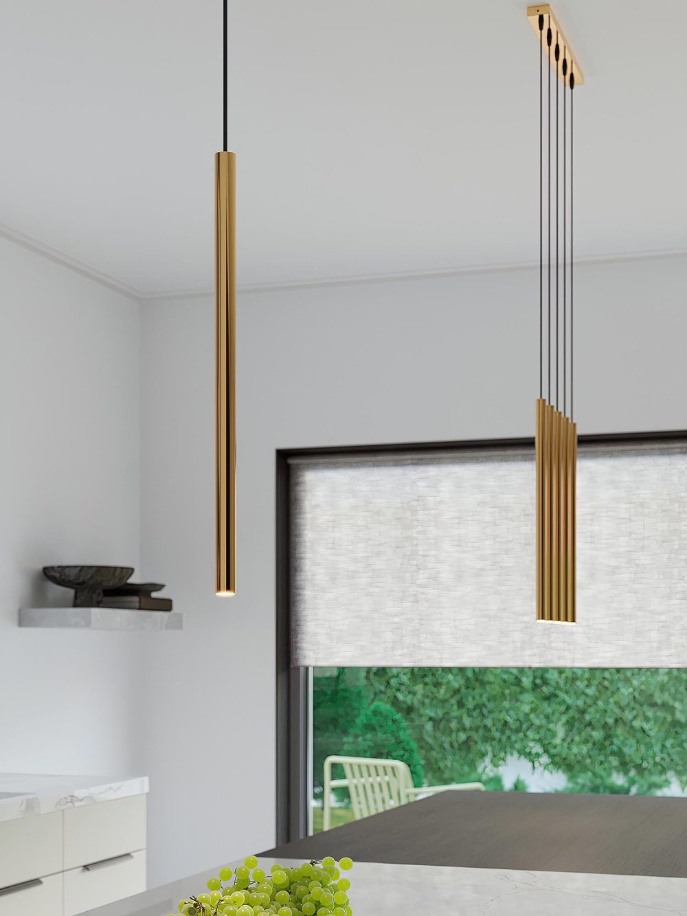 Elegancka Złota Lampa AUREO 3L 3x G9 Wisząca - obrazek 7