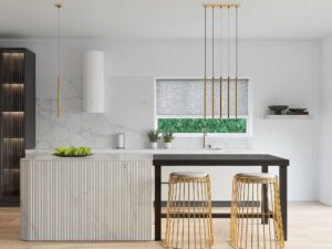 miniaturka Elegancka Złota Lampa AUREO 3L 3x G9 Wisząca