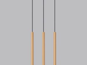 miniaturka Elegancka Złota Lampa AUREO 3L 3x G9 Wisząca