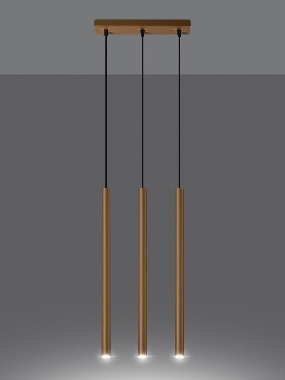 Elegancka Złota Lampa AUREO 3L 3x G9 Wisząca - obrazek 3
