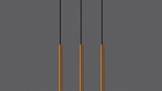 Elegancka Złota Lampa AUREO 3L 3x G9 Wisząca - obrazek 3