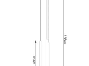 miniaturka Elegancka Złota Lampa AUREO 3P 3x G9 LED