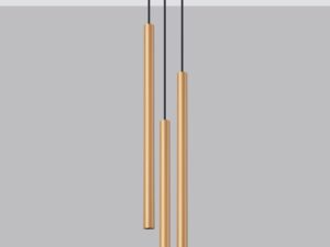 miniaturka Elegancka Złota Lampa AUREO 3P 3x G9 LED