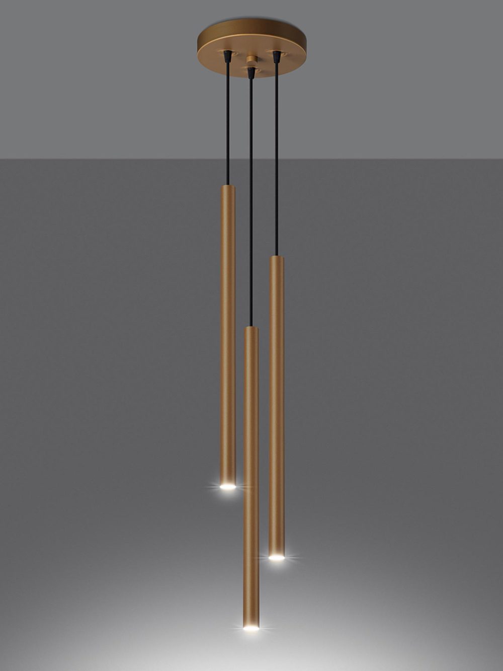 Elegancka Złota Lampa AUREO 3P 3x G9 LED - obrazek 3