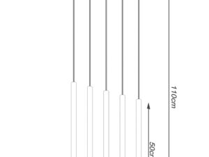 miniaturka Designerska Lampa Wisząca AUREO 5L Złota 5x8W LED