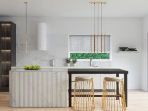 miniaturka Designerska Lampa Wisząca AUREO 5L Złota 5x8W LED