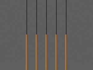 miniaturka Designerska Lampa Wisząca AUREO 5L Złota 5x8W LED
