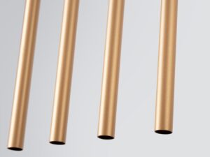 miniaturka Designerska Lampa Wisząca AUREO 5L Złota 5x8W LED