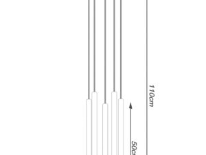 miniaturka Elegancka Złota Lampa AUREO 5P 5x G9 Wisząca