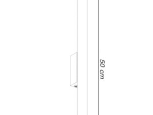miniaturka Nowoczesny Biały / Czarny / Złoty Kinkiet AUREO 2 2x G9 Stalowy 50cm