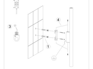 miniaturka Nowoczesny Biały / Czarny / Złoty Kinkiet AUREO 2 2x G9 Stalowy 50cm