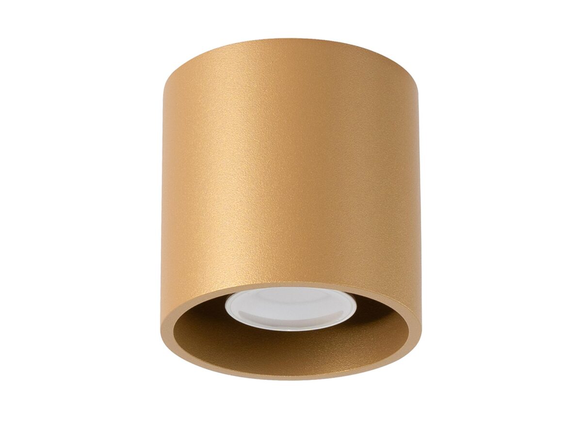 Designerski Plafon ORION 1 Złoty GU10 10W LED