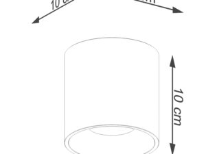 miniaturka Designerski Plafon ORION 1 Złoty GU10 10W LED