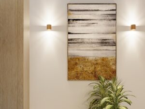 miniaturka Designerski Kinkiet ORION 1 Złoty G9 10W LED