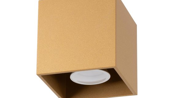 Złoty Plafon QUASAR 1 Nowoczesny 1x GU10 LED 10cm