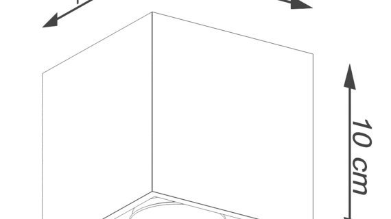 Złoty Plafon QUASAR 1 Nowoczesny 1x GU10 LED 10cm - obrazek 8
