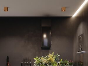 miniaturka Złoty Plafon QUASAR 1 Nowoczesny 1x GU10 LED 10cm