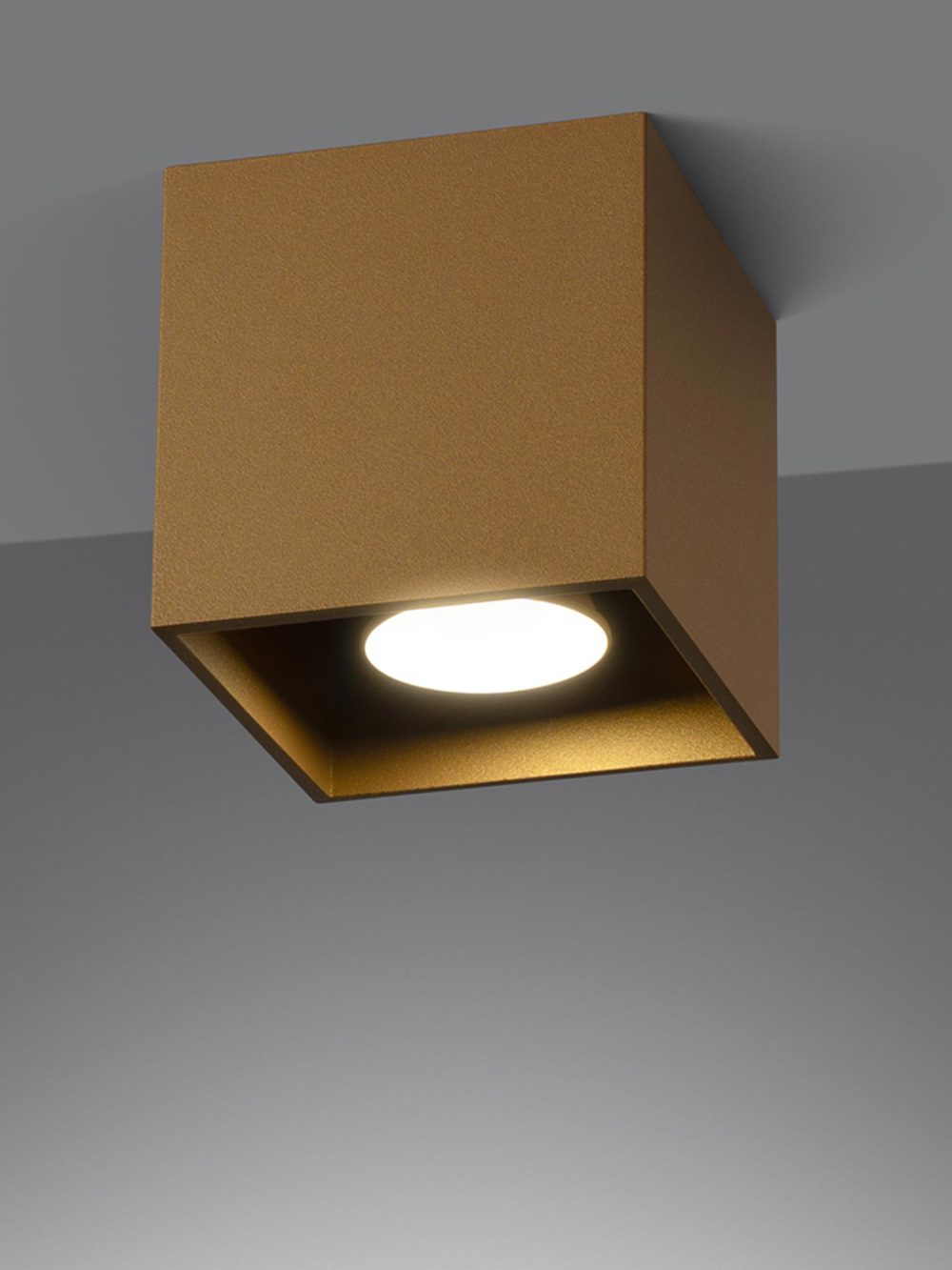 Złoty Plafon QUASAR 1 Nowoczesny 1x GU10 LED 10cm - obrazek 3