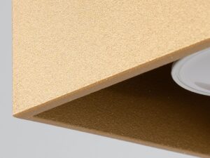 miniaturka Złoty Plafon QUASAR 1 Nowoczesny 1x GU10 LED 10cm