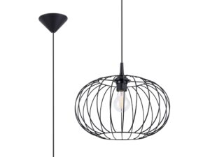 Designerska Lampa Wisząca TSUNAMI Czarna E27 1x15W