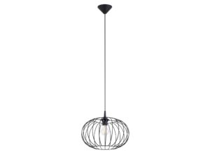miniaturka Designerska Lampa Wisząca TSUNAMI Czarna E27 1x15W
