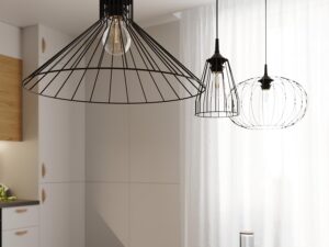 miniaturka Designerska Lampa Wisząca TSUNAMI Czarna E27 1x15W