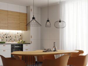 miniaturka Designerska Lampa Wisząca TSUNAMI Czarna E27 1x15W