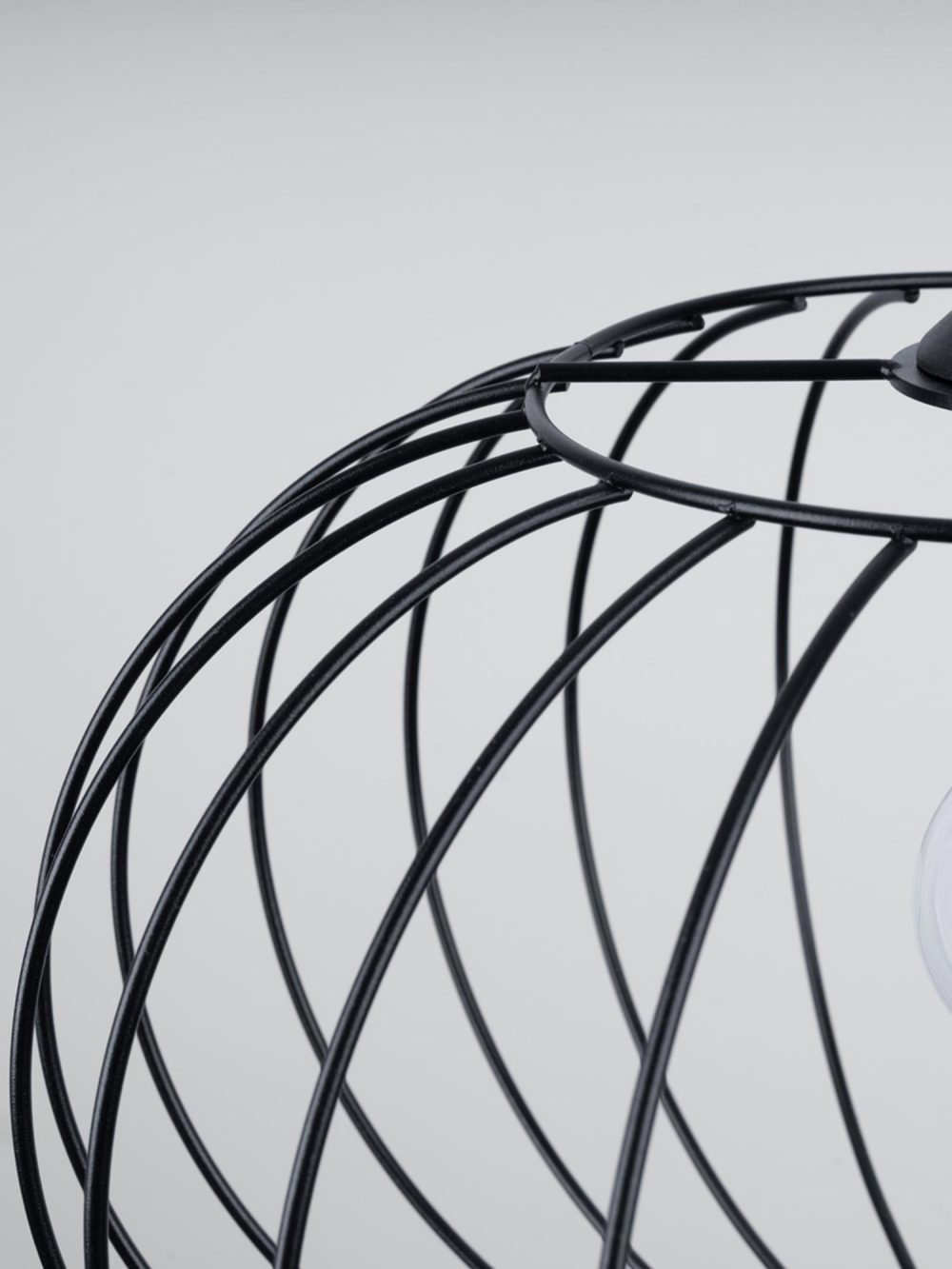 Designerska Lampa Wisząca TSUNAMI Czarna E27 1x15W - obrazek 5