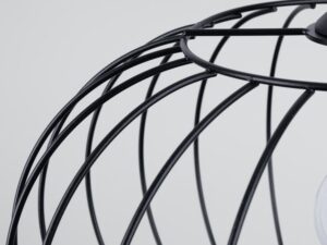 miniaturka Designerska Lampa Wisząca TSUNAMI Czarna E27 1x15W