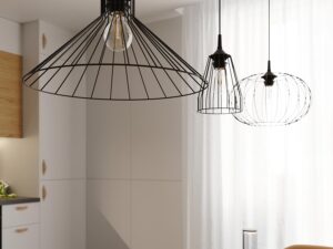 miniaturka Elegancka Czarna Lampa Wisząca EDANA E27 86cm