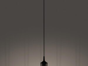 miniaturka Elegancka Czarna Lampa Wisząca EDANA E27 86cm