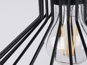 miniaturka Elegancka Czarna Lampa Wisząca EDANA E27 86cm