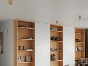 miniaturka Designerski Plafon BOOMER 8 Drewno G9 10W LED 19cm