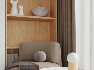 miniaturka Designerski Plafon BOOMER 8 Drewno G9 10W LED 19cm