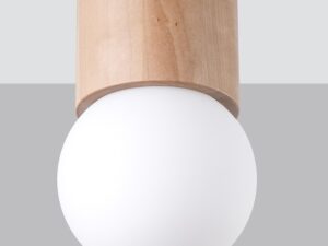 miniaturka Designerski Plafon BOOMER 8 Drewno G9 10W LED 19cm