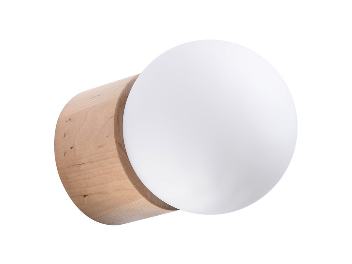 Designerski Kinkiet BOOMER Drewno G9 10W LED 17cm