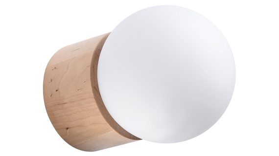 Designerski Kinkiet BOOMER Drewno G9 10W LED 17cm