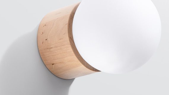 miniaturka Designerski Kinkiet BOOMER Drewno G9 10W LED 17cm