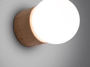 miniaturka Designerski Kinkiet BOOMER Drewno G9 10W LED 17cm