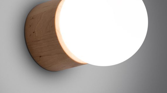 miniaturka Designerski Kinkiet BOOMER Drewno G9 10W LED 17cm