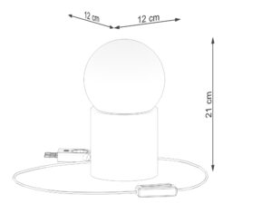 miniaturka Elegancka Lampka BOOMER Drewniana G9 8W LED 21cm