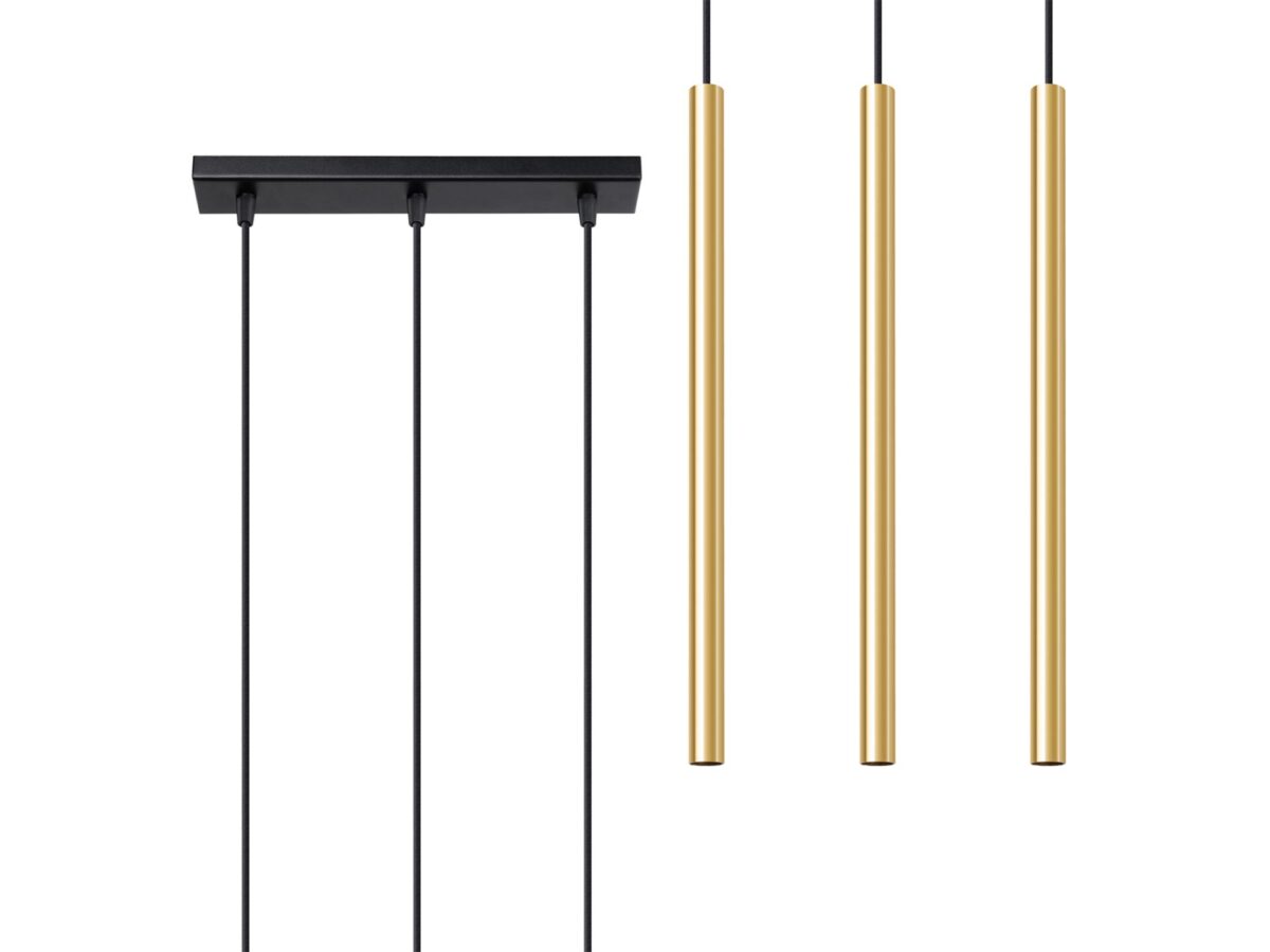 Elegancka Lampa AUREO 3L Złoty Połysk 3x8W LED G9