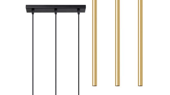 Elegancka Lampa AUREO 3L Złoty Połysk 3x8W LED G9