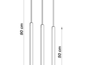 miniaturka Elegancka Lampa AUREO 3L Złoty Połysk 3x8W LED G9