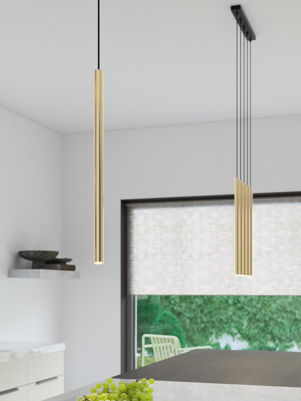 Elegancka Lampa AUREO 3L Złoty Połysk 3x8W LED G9 - obrazek 6