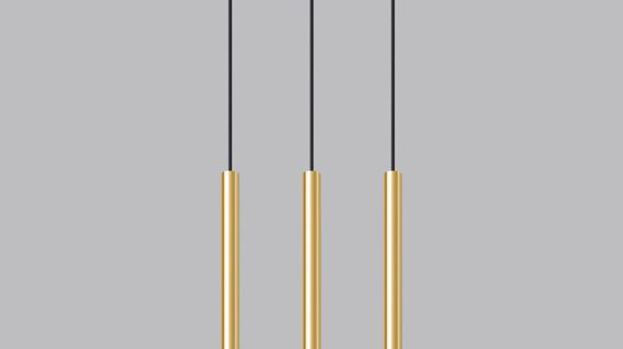 Elegancka Lampa AUREO 3L Złoty Połysk 3x8W LED G9 - obrazek 3