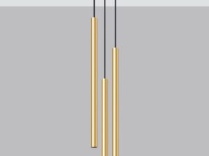 miniaturka Elegancka Lampa AUREO 3P Złoty Połysk 3x8W LED G9