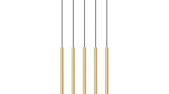 Elegancka Lampa AUREO 5L Złoty Połysk 5x G9 LED - obrazek 2